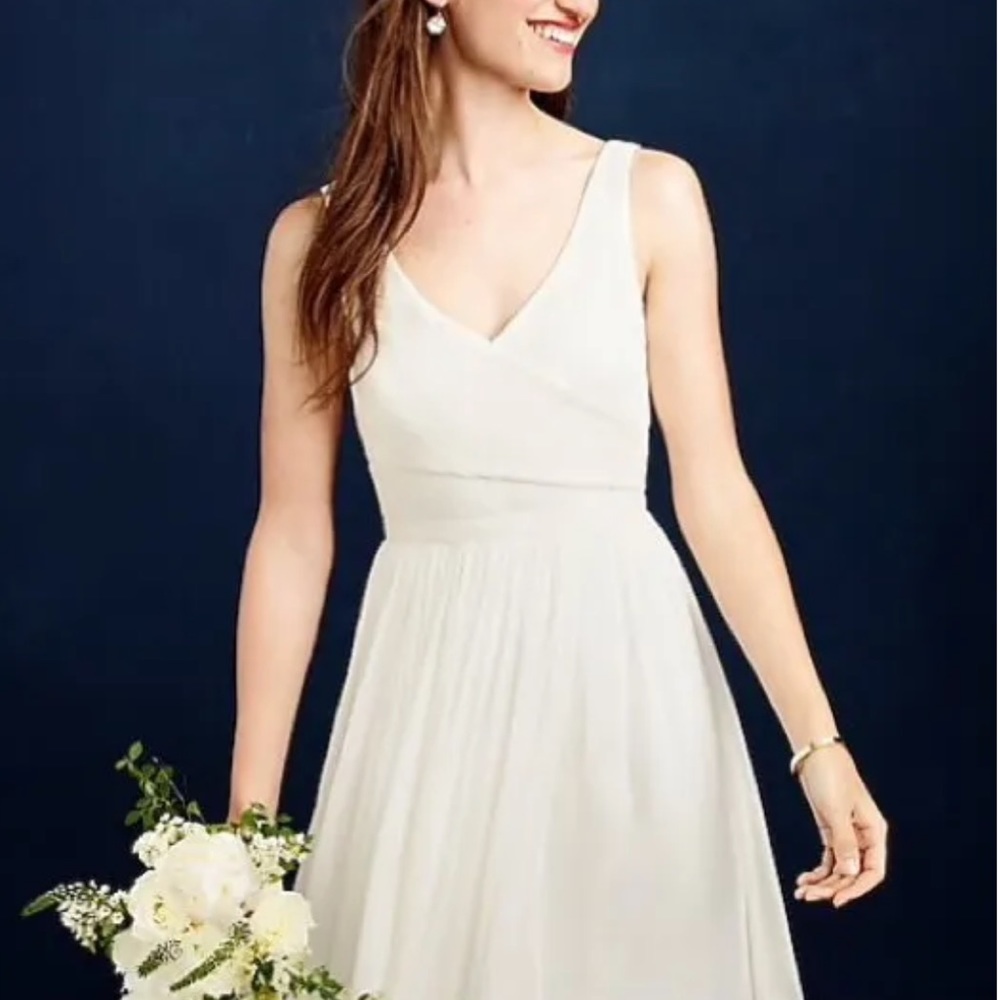 J. Crew Elegant White Dress